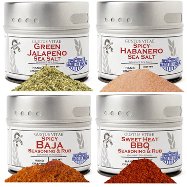 Kitchen, Cooking and Grilling Essentials – The Spicy Collection | Set of 4